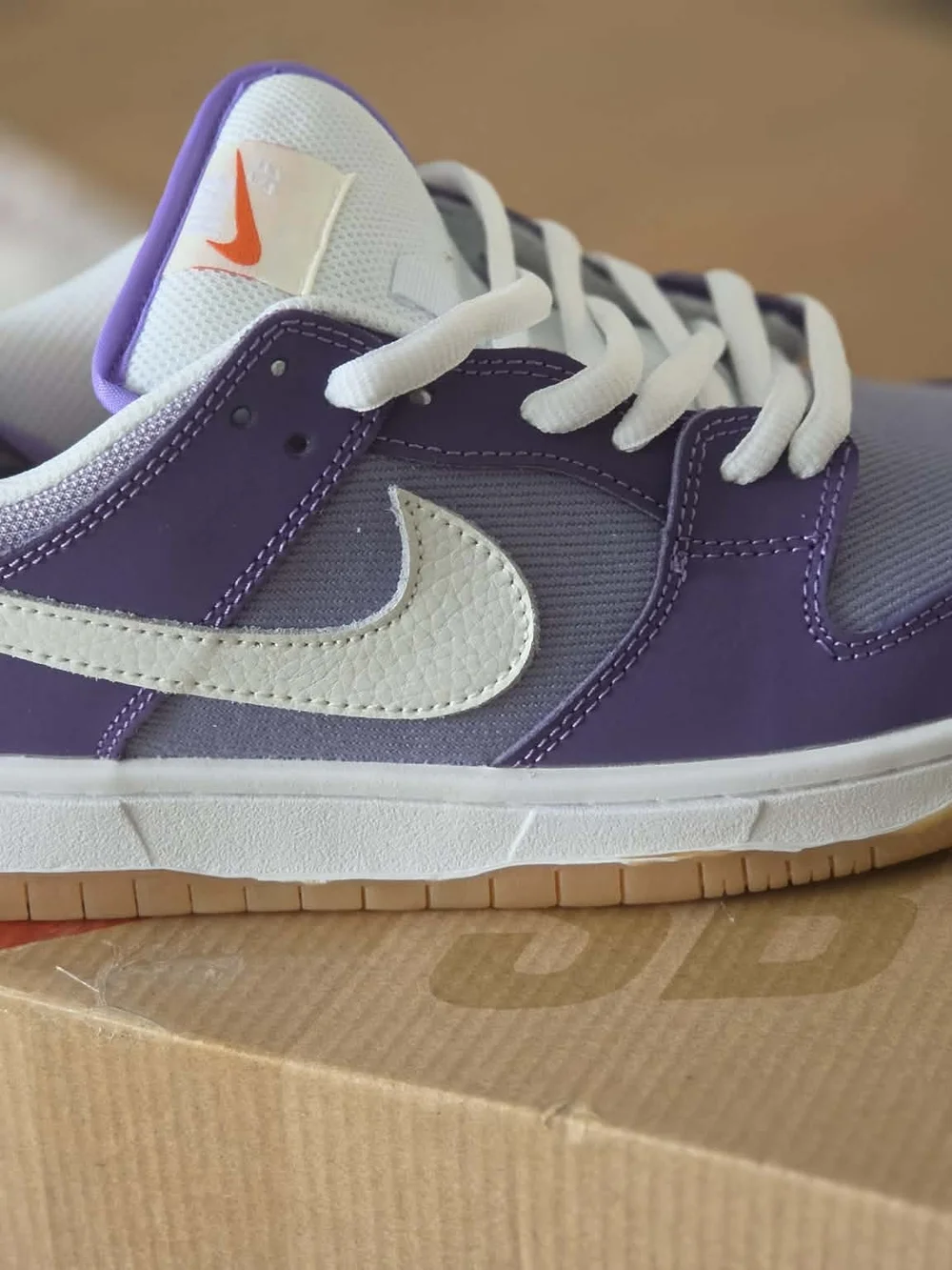 DA9658-500 Nike SB Dunk Low Pro ISO Orange Label Unbleached Pack Lilac (Men's) - Picture 3 of 7